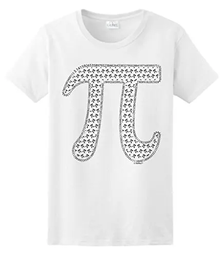 Customize Tee Shirts Regular Pi 3.14 Symbol, Pi Day March 14 2016 Math Nerd Geek Crew Neck Short-Sleeve Womens Tee Shirt