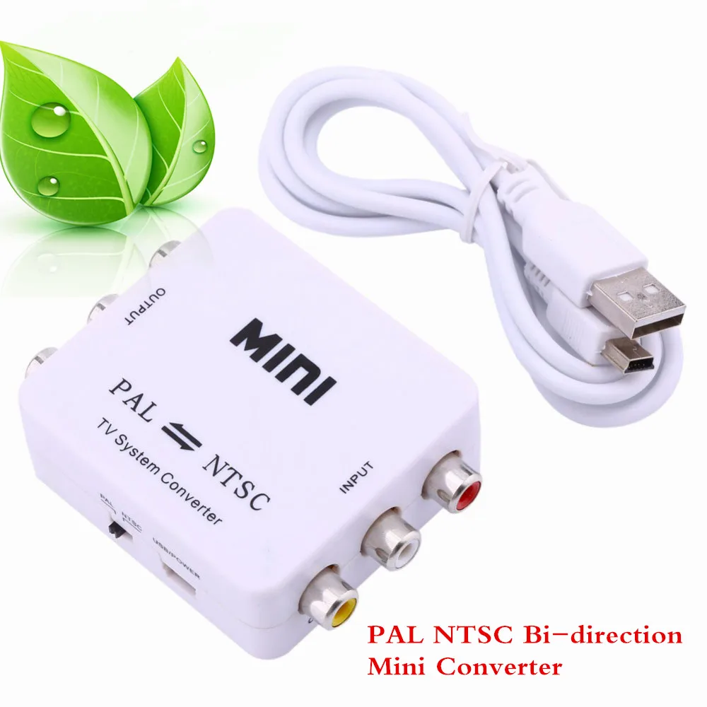 

Mini Conversion Portable TV PAL to NTSC or NTSC TO PAL Dual-Way Format Video System Converter Composite PAL NTSC Connection