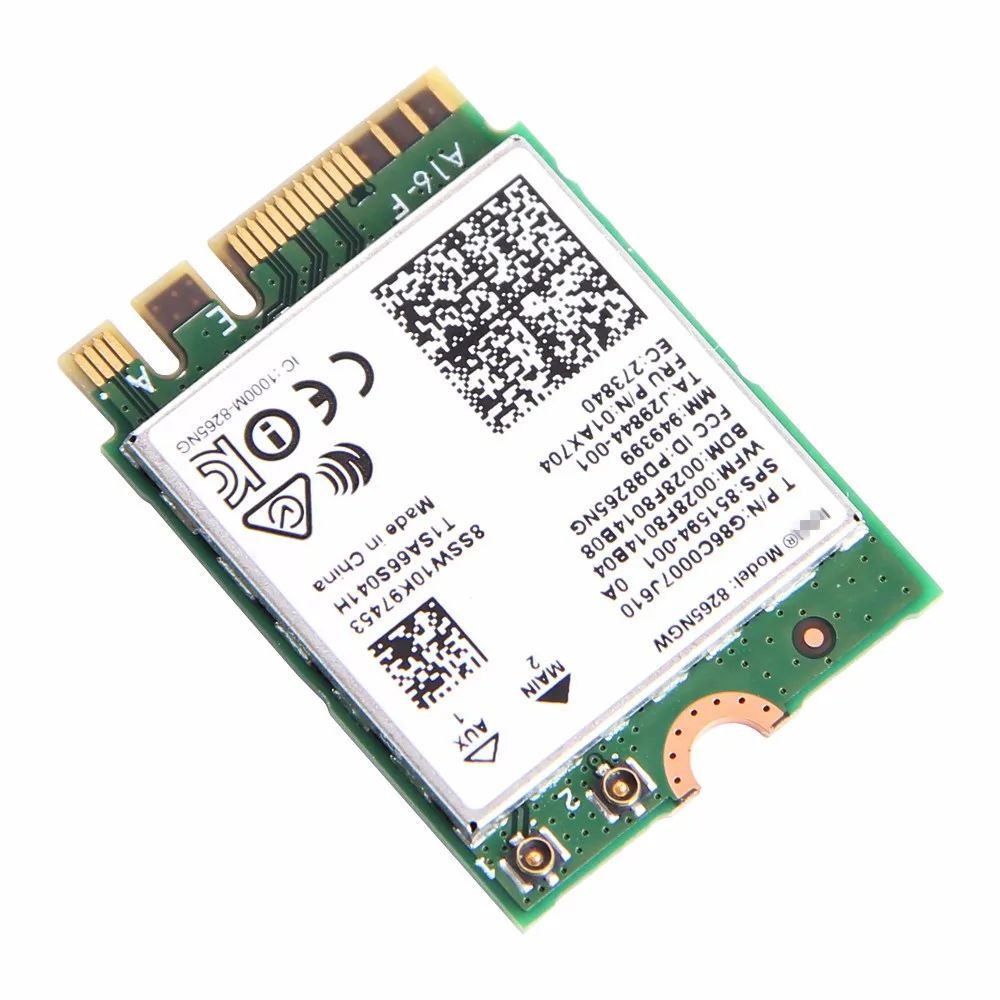 Двухдиапазонный 8265NGW 802.11AC WIFI MU MIMOIntel беспроводной AC 8265ac NGFF 867 Мбит/с Wi Fi + Bluetooth 4 2 Wlan