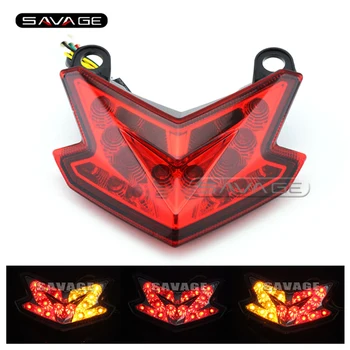 

For KAWASAKI NINJA ZX6R / Z800 2013-2016 Motorcycle Integrated LED Tail Light Turn signal Blinker Lamp Red