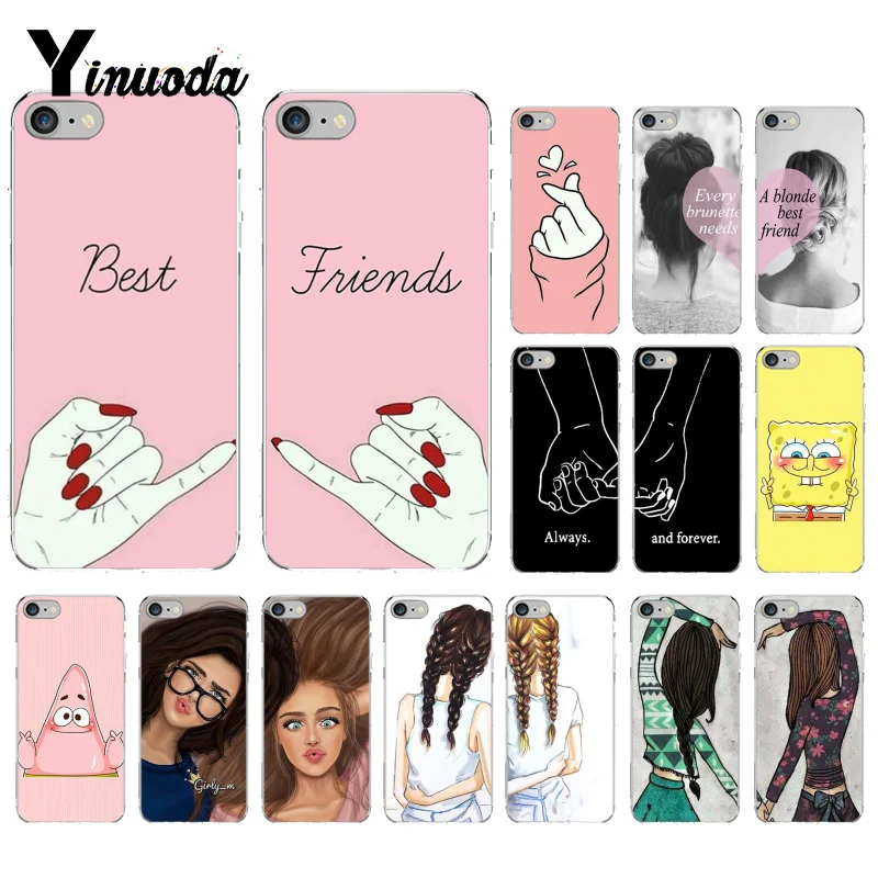 

Yinuoda Best Friend TPU Soft Phone Case Cover for iPhone X XS MAX 6 6S 7 7plus 8 8Plus 5 5S XR 10 Case