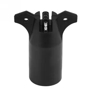 

7 Way Round to 4 Pin Flat Trailer Connector Light Adaptor Socket Plug Towing Wiring