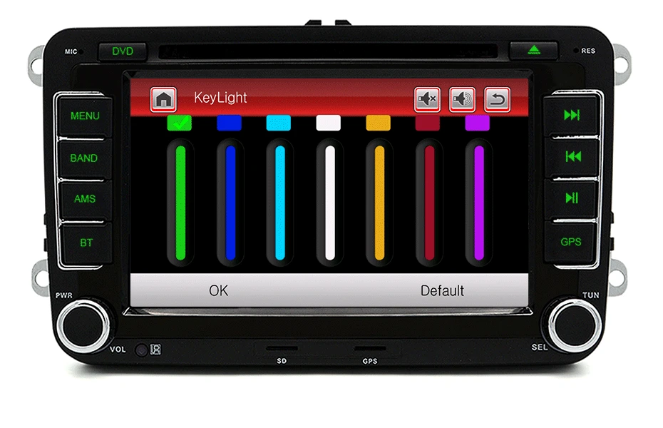 Perfect Wholesale! Junsun 2 din 7" Car DVD Multimedia player GPS Navigation Autoradio For VW/passat b6 /SEAT leon 2 Altea Toledo Skoda 9