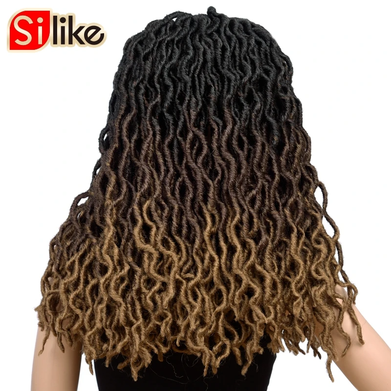 Искусственные локоны в стиле Crochet волос 20 дюймов Nu богиня Locs эффектом деграде