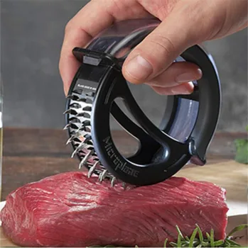 

Meat Tenderizer For Steak Pork Chicken Sharp Stainless Steel Blade Safety Lid Professional Kitchen Tools