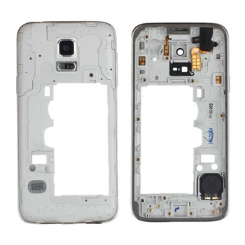 

CFYOUYI Dual/ Single Housing Panel Frame Middle Bezel +Camera Lens Glass For Samsung Galaxy S5 mini G800 G800F Middle Housing