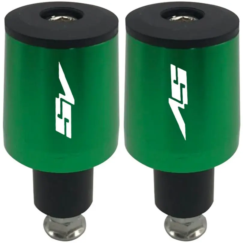 Рыцарь Для SUZUKI sv650/s sv 650/sv650 sv650s SFV650 1999- Мотоцикл CNC 22 мм руль ручки бар крышка заглушки - Цвет: Зеленый