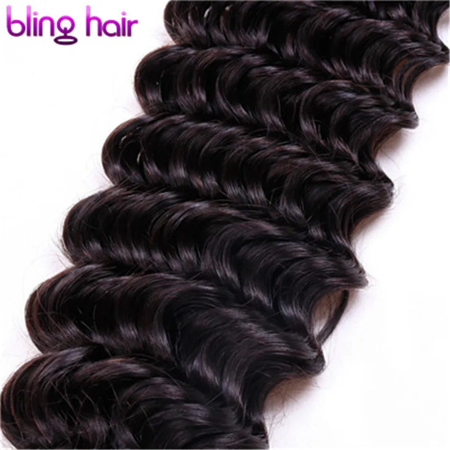 Clearance Bling Hair Deep Wave Bundles Brazilian Hair Weave Bundles 100% Remy Human Hair Extension Natural Color 10 PCS Deals 8-30 Inch 5