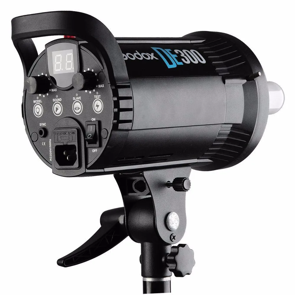 US $118.90 Godox DE300 300W Compact Studio Flash Light Strobe Lighting Lamp Head 300Ws 220V GN58 5600K
