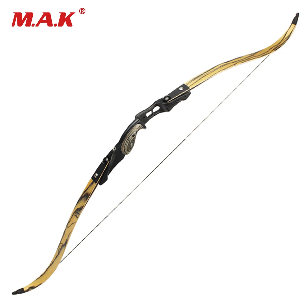 30 60 lbs American Recurve Bow 2 Color 60 Inches in IBO 190FPS with 17