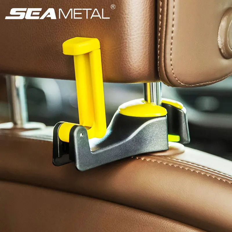 

Universal Bracket Car Seat Back Headrest Hooks Phone Holder Automobiles Brackets Accessories Phone Mount In The Car Bags Hanger