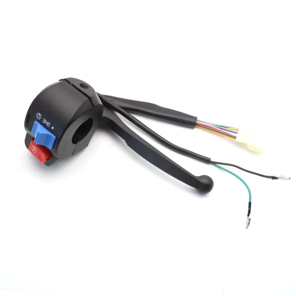 

Brand New Motorcycle Right handlebar Start Switch Light Switch for GY6 Moped Scooter 50 150 Front W/ Lever 9 Wires drum brake