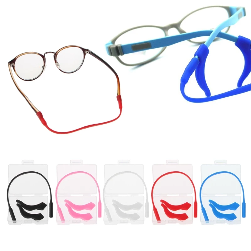 

1 Set Sport Safety Silicone Strap Cord String Non Slip Ear Hook Holder Kid Child Eyewear Glasses Neck Retainers Spectacle Head
