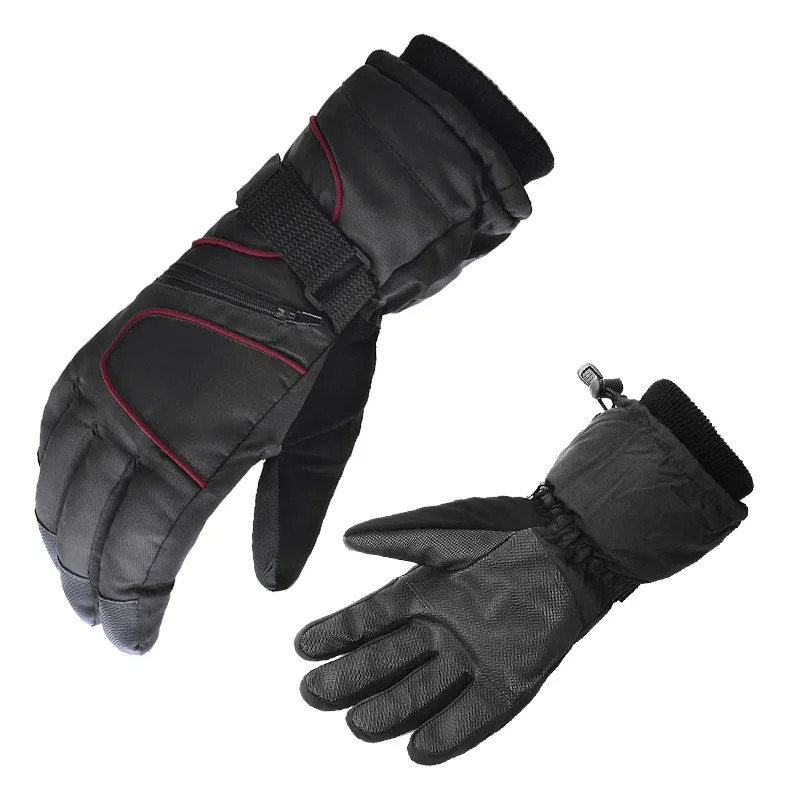 Профессиональные Нескользящие перчатки для мужчин, для езды от ветра, теплые перчатки, зимние женские с толстым флисом, унисекс, теплые, для сноуборда
