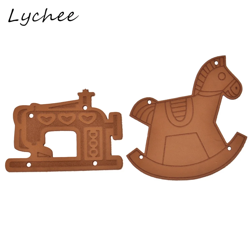 Lychee 20 шт. Милая швейная машина троянская лошадь форма этикетка сумка для одежды