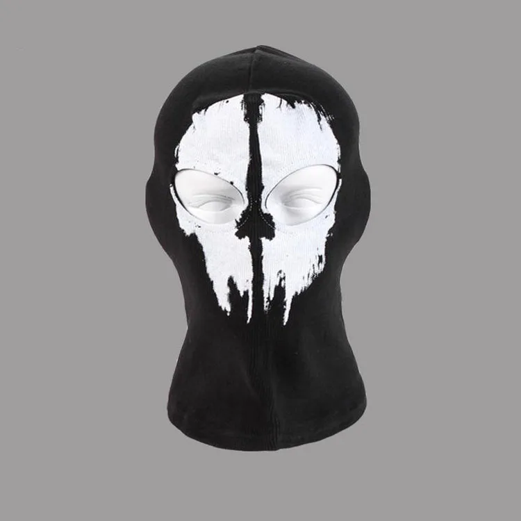 Skull mask balaclava face ghost maske black CS for military fans