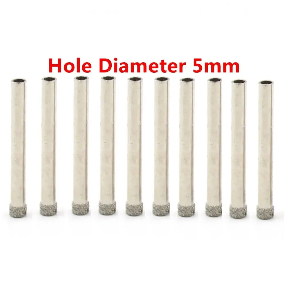 Small Diamond Core Drill Bit Set 2.5 10 mm for Glass Tiles Stone Pack of 10PcsILOVETOOLin Drill