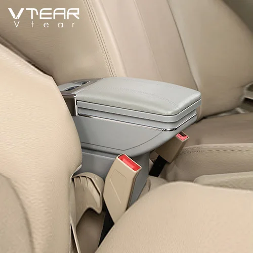 Vtear for Honda Element armrest box central Store content box products interior Armrest Storage car-styling accessories parts - Color Name: Gray