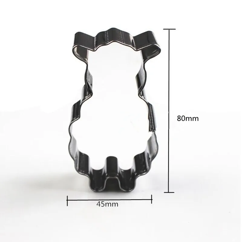 5pcs/set Stainless Steel Cookie Cutter Cartoon Sheep Shape Fondant Biscuits Tools Sugar Craft Bakery Bakeware