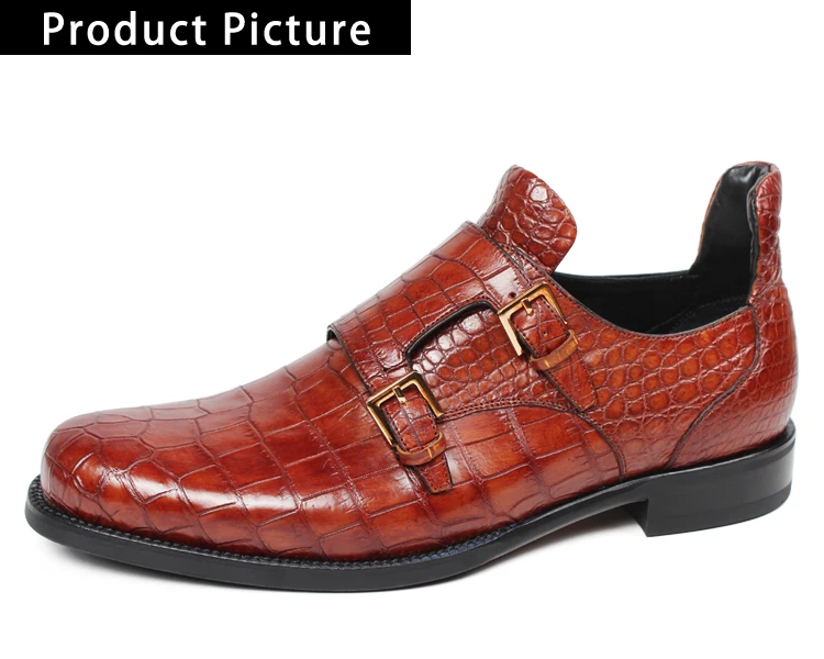 Vikeduo/ г.; дизайнерские модные роскошные свадебные Брендовые мужские туфли ручной работы; мужские официальные модельные туфли из натуральной кожи под крокодиловую кожу