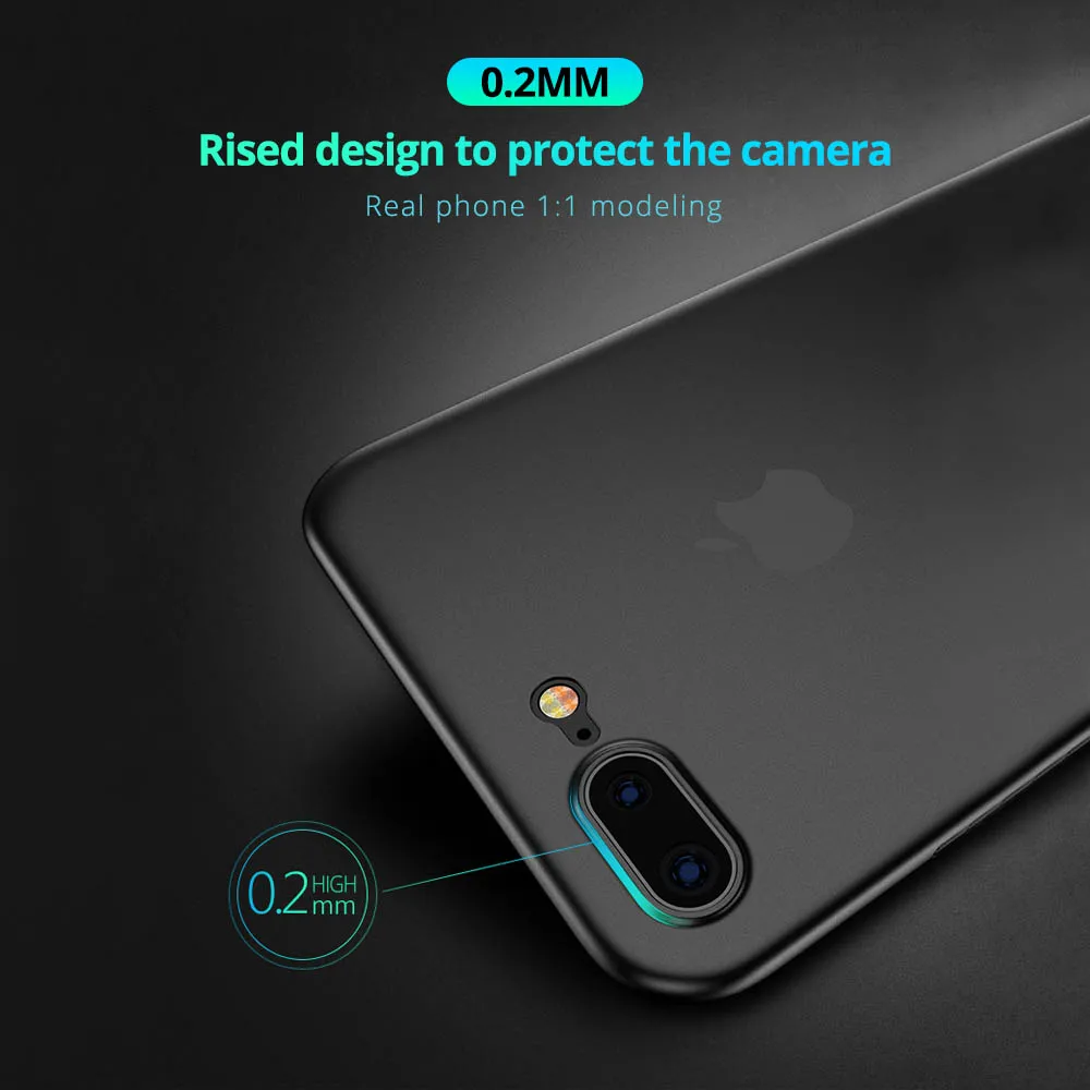 Оригинальный ультра тонкий жесткий чехол из поликарбоната для iPhone 6 6s 7 8 Plus X XR XS Max