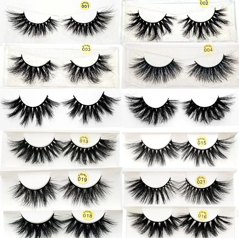 

HBZGTLAD 25mm Mink eyeLashes 100% 3D Mink Eyelashes fake Lashes Handmade Reusable Natural Eyelashes Popular False Lashes Makeup