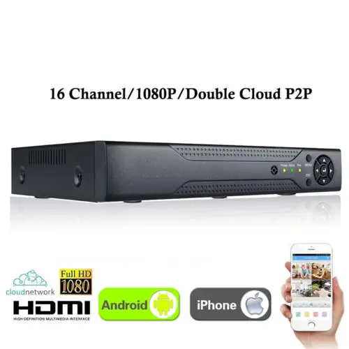 Камера видеонаблюдения XVR 16 канальная 1080P гибридная NVR AHD TVI CVI DVR 5 в