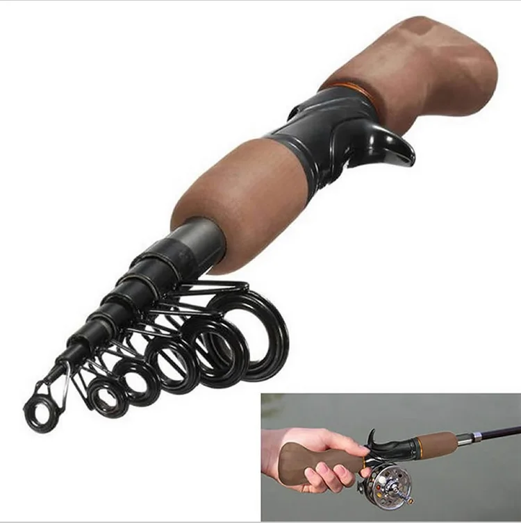 

Portable Carbon Fiber Telescope Fishing Rod Travel Sea Rock Spinning Pole