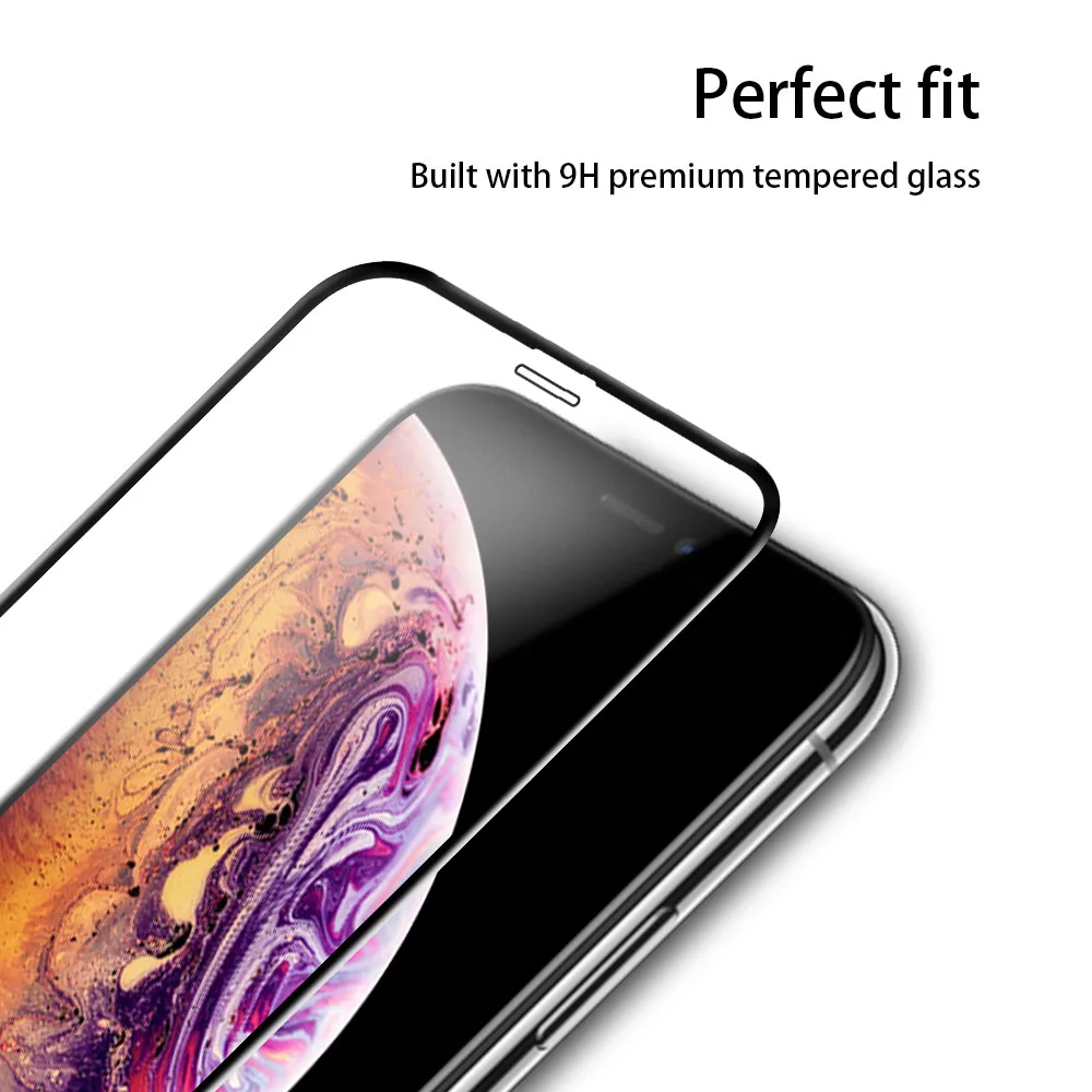 Защитная пленка 10D для iphone X 8 7 6 Plus полное покрытие закаленное стекло iPhone XS XR xsmax 11