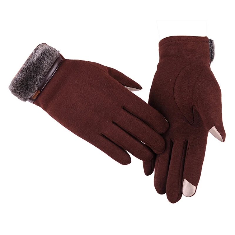 M MISM мужские зимние теплые Mirco бархатные перчатки с сенсорным экраном Наручные повседневные толстые мягкие мужские варежки для вождения уличные стрейч-перчатки
