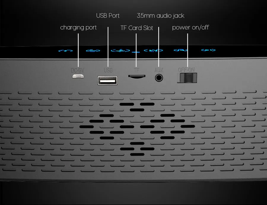 Zealot S12 Портативный беспроводной Bluetooth динамик 4 драйвера сенсорное управление наружная Колонка 12 Вт сабвуфер с микрофоном Поддержка TF карты AUX