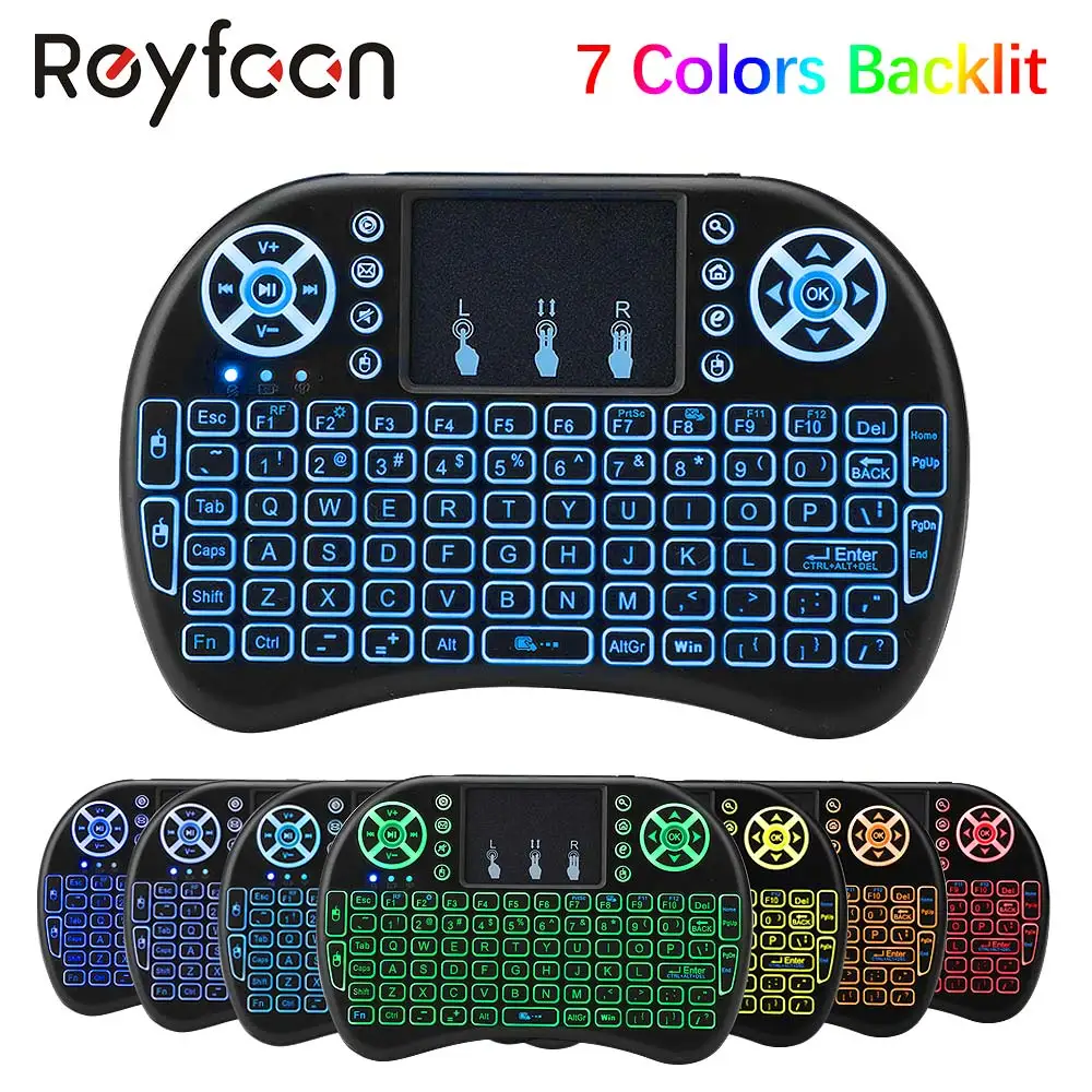 Handheld Keyboard Touchpad Tv-Box Air-Mouse Remote-Control I8 Lapto English-Version Android