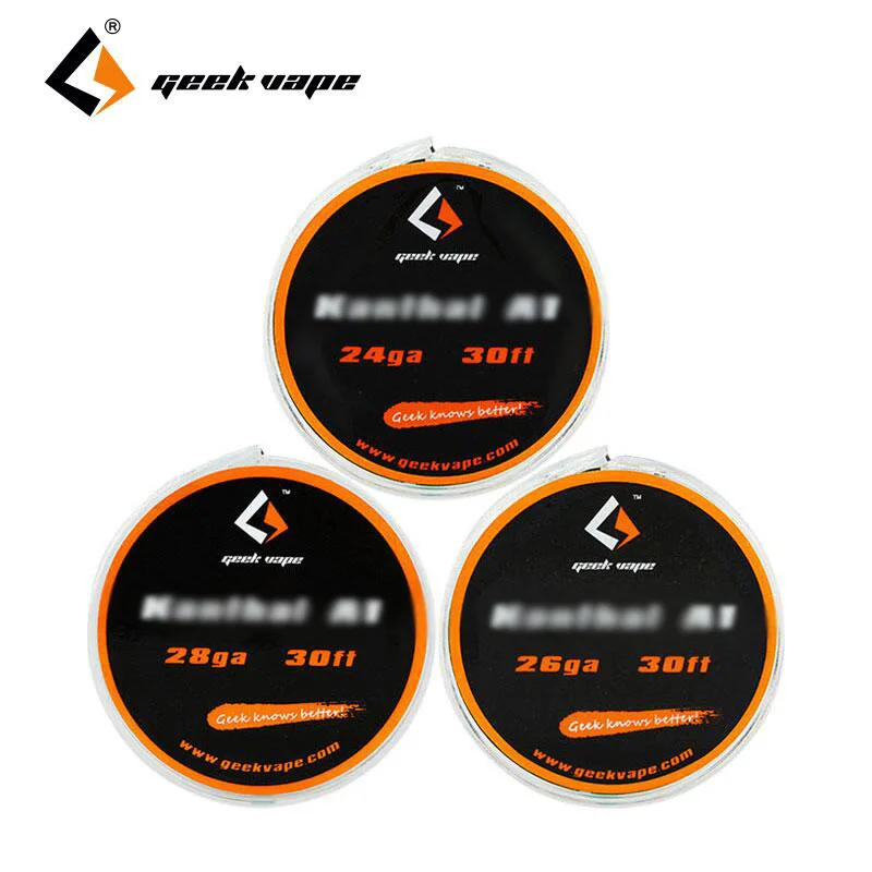 

10m Original GeekVape RBA Atomizer DIY Kantha KA1 Tape Wire 24GA/26GA/28GA DIY roll coil for Electronic cigarette DIY 10m