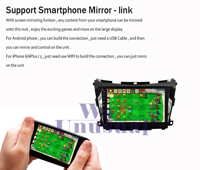 Excellent WANUSUAL 10.2 Inch Quad Core 16G Android 6.0 Car Multimedia Player for Nissan Murano 2015 with GPS BT WIFI Mirror Link 1024*600 14