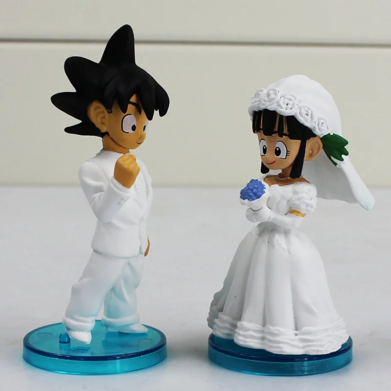 2Pcs/Set Anime Dragon Ball Goku ChiChi Wedding PVC Figure Toys Gokou ... 2Pcs/Set Anime Dragon Ball Goku ChiChi Wedding PVC Figure Toys Gokou ...