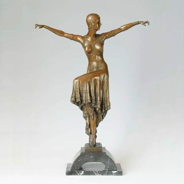 

Classical Bronze dancing women Statue Snow sister sculpture decoration brass art collectible Gifts
