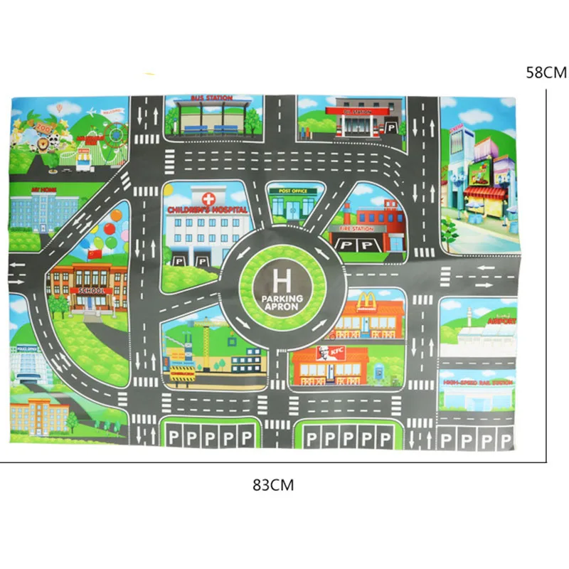 10Pcs-Cars-1Pcs-Map-83-58CM-City-PARKING-LOT-Roadmap-Alloy-Toy-Model-Car-Climbing-Mats (1)