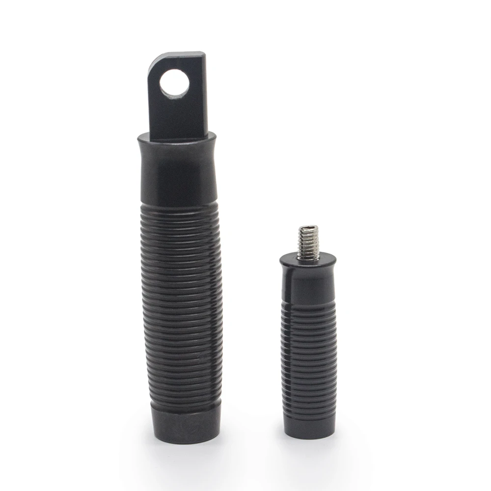 Universal Motorcycle Footrest Footpeg Shifter Peg w 1 Handlebar Grips Clamp for For Harley Sportster 883 Touring Accessories (8)