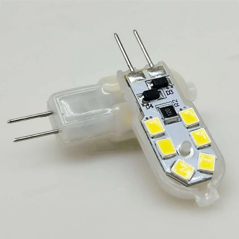 

2Pcs/lot Mini G4 LED Bulb 1.5W LED Super Bright G4 LED AC/DC 12V SMD 2835 LED Bulb Spotlight Replace Halogen Light