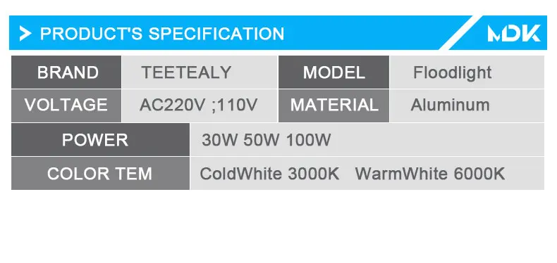 Светодиодный прожектор светильник проектор IP65 водонепроницаемый 30W 50W 100W 220V 230V 110V Светодиодный прожектор светильник Точечный светильник уличный настенный светильник