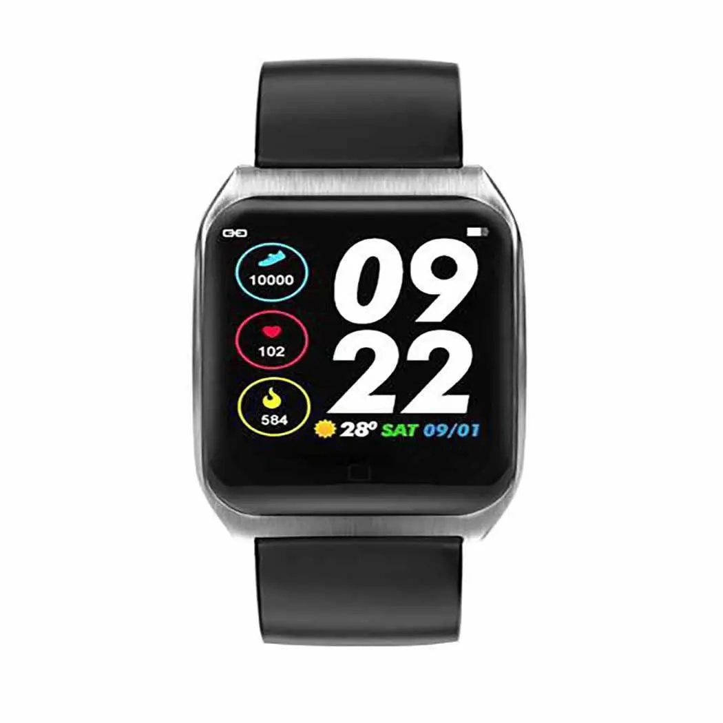 Touch Screen Smart Watch Health Monitoring Pedometer Fitness Exercise Causal Outdoor etc Bracelet Buckle