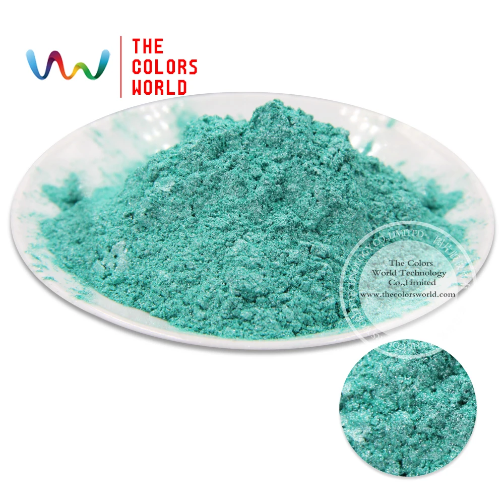 

TCZG4609 Sparkle Green Color Pearlescent pigment,pearl luster ,Mica Powder DIY Makeup Nail Design ,Nail Polish