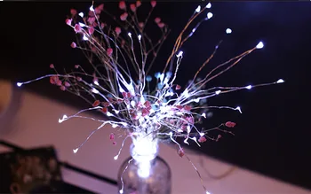 

DIY Foldable Bouquet Shape Fairy Lights Firework Battery Operated LED String Lights Decorative Garland Wedding Christmas Lights