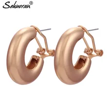 Sehuoran Oorbellen серьги-гвоздики для женщин Boho Роскошные серьги матовое золото модные ювелирные изделия