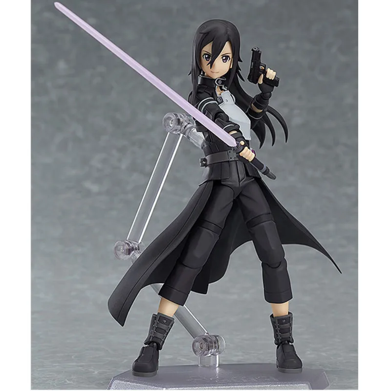 Японский аниме меч искусство онлайн Figma 248 Кирито Фигурки игрушки Фигурка 15 см ПВХ