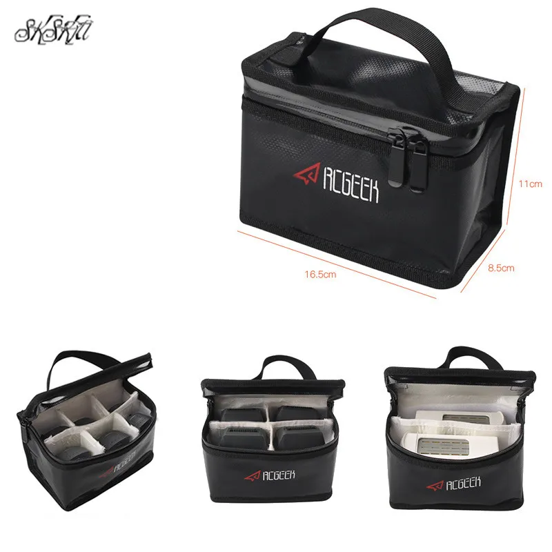 New XKS Lipo Battery case Explosion-proof Bag Handbag For DJI mavic mini / pro 1 / air / mavic 2 pro & Zoom / Spark / phantom 3 4 Drone 