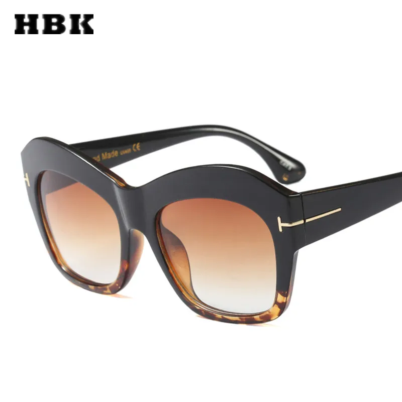 

HBK Unisex Cat Eye Modis Sunglasses Oculos Big Frame Oversize Vintage Women Men Brand Designer Luxury 2019 New Sun Glasses Gift