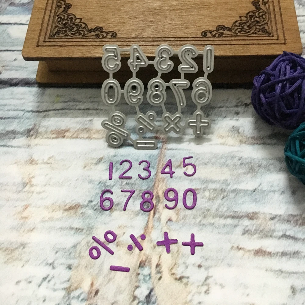 Новые 0-9 номера, математика, символы, металлические режущие штампы ...