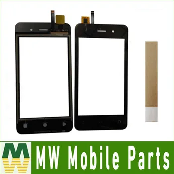 

High Quality For Fly FS405 Touch Screen Digitizer Lens Sensor Front Glass 1PC/Lot Black Color with Tape for