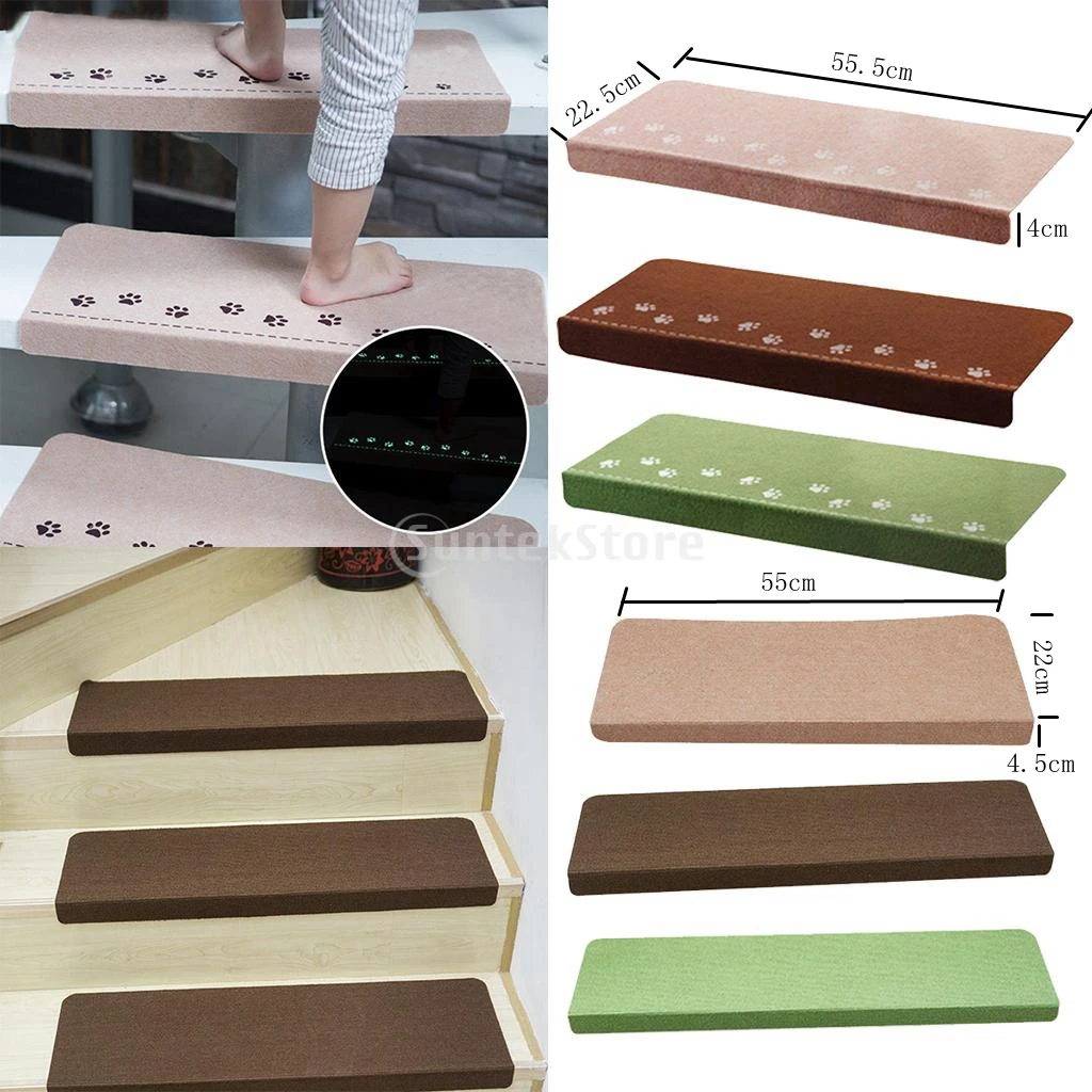Stair Case Treads Mat Stair Step Mats Indoor Carpet Area Rug Safty Night Luminous Design for Children Kids Stair Case Treads Mat Stair Step Mats Indoor Carpet Area Rug Safty Night Luminous Design for Children Kids